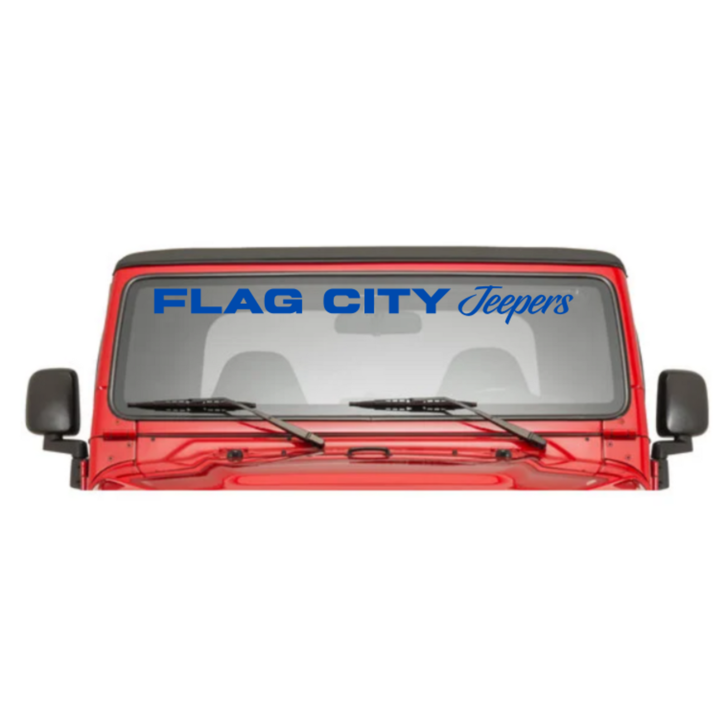 Flag City Jeepers Windshield Banner