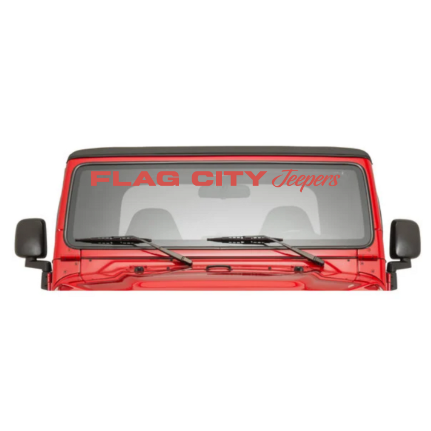 Flag City Jeepers Windshield Banner