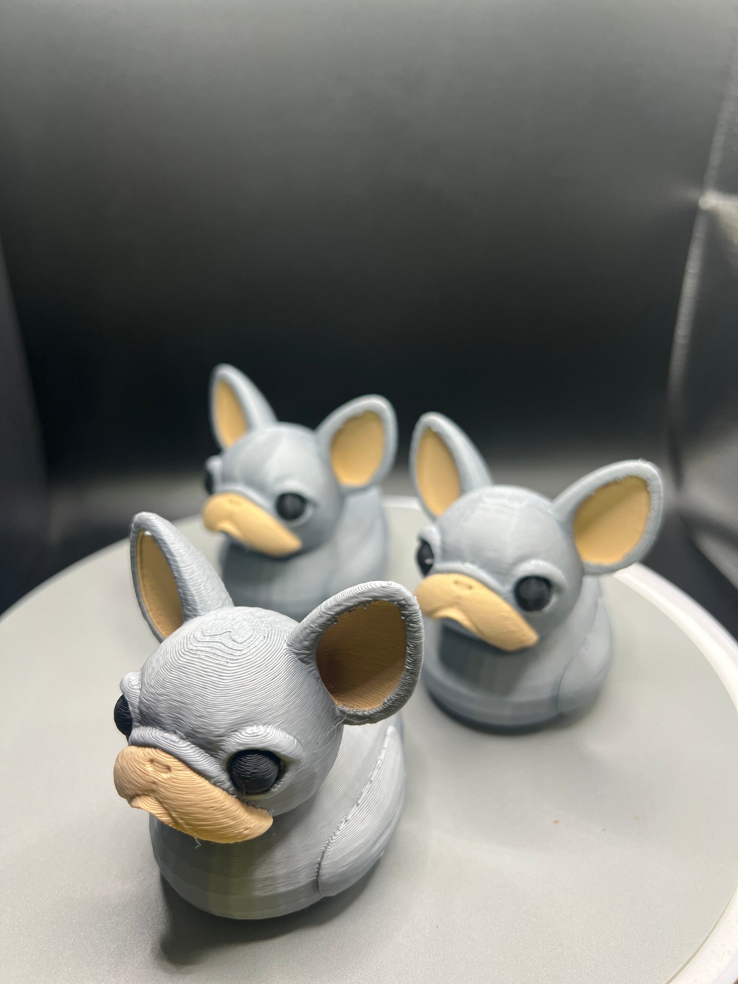 Frenchie Duck - Gray/Tan