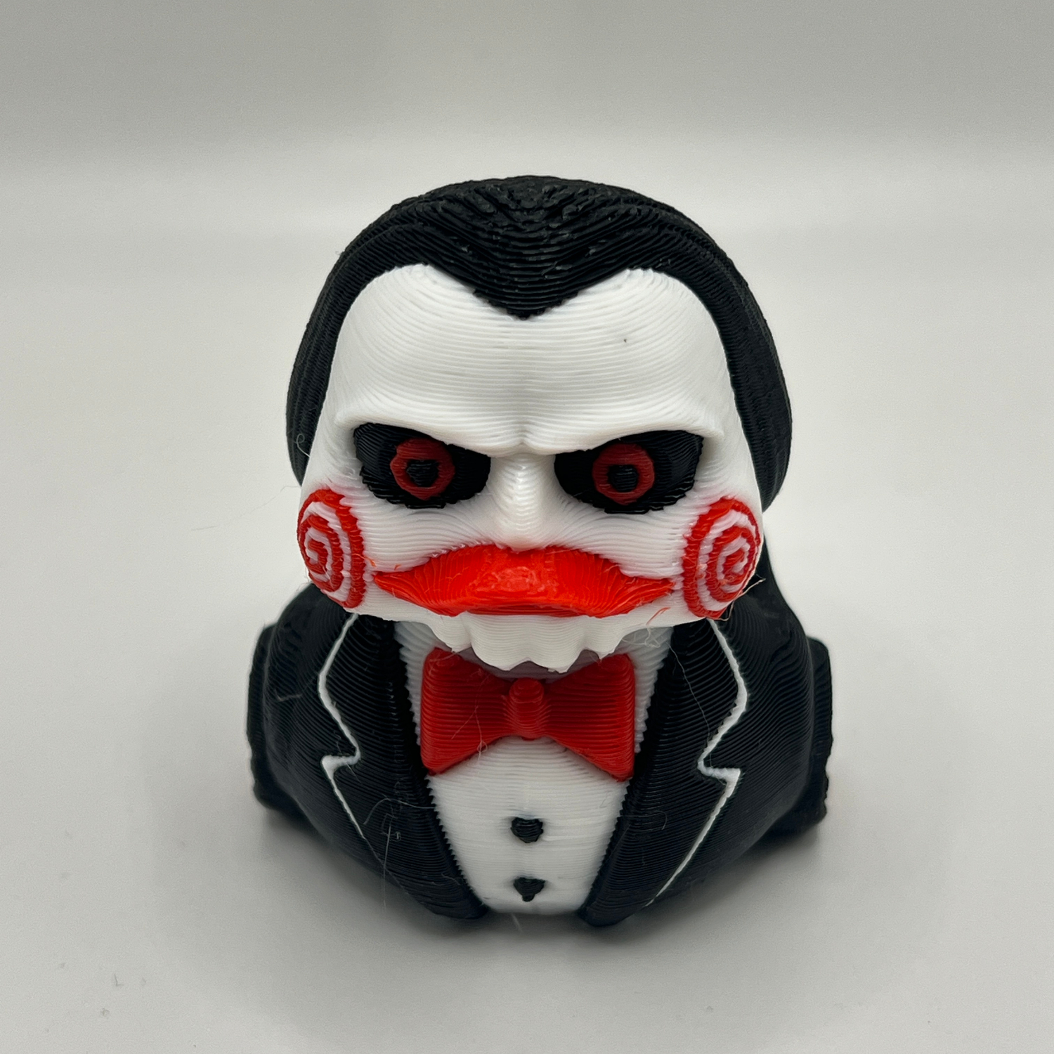 Red Sprial Creepy Doll Duck
