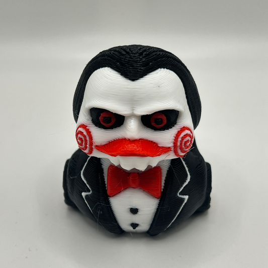 Red Sprial Creepy Doll Duck